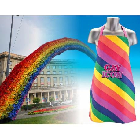 Hurtowa oferta Tęczowy fartuszek „Gay icon” - Fartuchy kuchenne Śmieszne fartuchy kuchenne