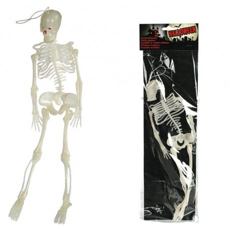 33cm szkielet świeci w ciemności Na Halloween Gadżety, dekoracje i przebrania na Halloween.