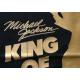 Męska koszulka ze złotym napisem King of Pop na prezent, Koszulki