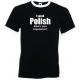 Męska koszulka \\"Mówię po polsku\\" (czarna) na prezent, Koszulki