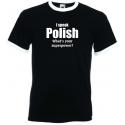 Męska koszulka "Mówię po polsku" (czarna)