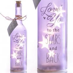 Świecąca butelka LED dla zakochanych idealne na prezent Dla niej