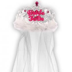 Hurtowa oferta Tiara z welonem "Bride to be" - Przebrania i