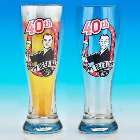 Hurtowa oferta Kufel Pilsner na 40 urodziny - Kufle do piwa Śmieszny prezent na 40 urodziny dla niej i jego