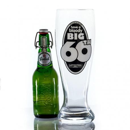 Hurtowa oferta Cholernie wielki kufel do piwa na 60 urodziny - Śmieszny prezent na 60 urodziny dla niej i jego