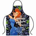 Apron for 40th birthday - blueberry