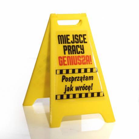 Desk warning sign for a mess person Funny Gifts For Men