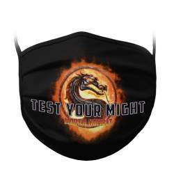 Czarna Maseczka Mortal Kombat Test Your Might idealne na prezent Dla niego