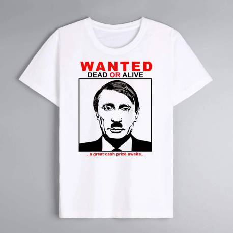 Koszulka Putin Wanted na prezent, Koszulki Koszulki